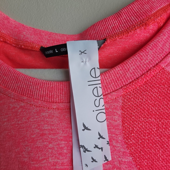 Oiselle Vibrant Pink Long Sleeve Tee - Picture 3 of 7